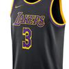 Nike NBA Lakers Fan Jersey 2020-21 Retro Davis No. 3 Men Tops Black CN9929-010
