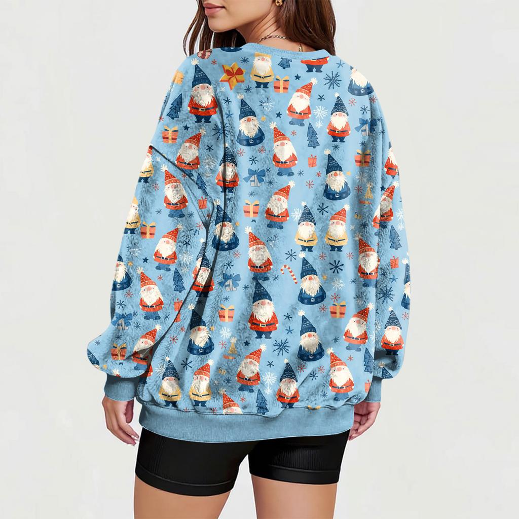 Women's V-Neck Sweatshirt Plush Solid Color Casual Fashion Long Sleeve With Pocketed Pullover Top