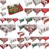 Fashionable Christmas Tablecloth Rectangular Polyester Holiday Home Decoration 150x180cm