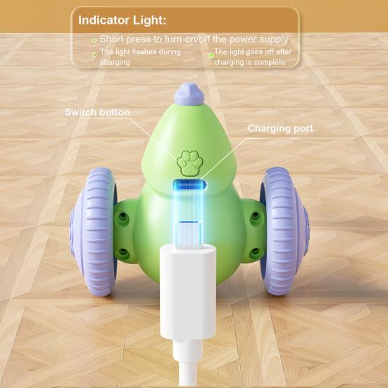 Electric Mouse Cat Toy Motion Activated Automatic Moving Mouse Interactive USB Rechargeable Mouse Toy for Cat Hunting Instinct Anxiety Relief