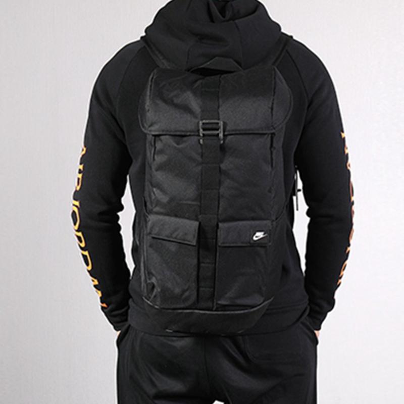 Nike Polyester Backpack Regular Unisex Black Casual
