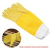 A Pair Of Protective Beekeeping Gloves Net Goatskin Bee Keeping Vented Long Protective Sleeves Beekeeping Equipment And Tools