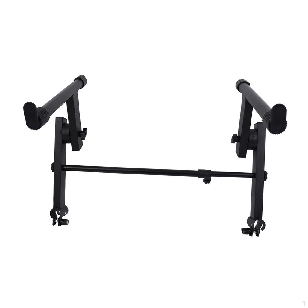 Extension d'accessoire de support de clavier à 2 niveaux Accessoires pour instruments de musique Fer robuste Piano électronique