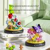 Yu Gao Insect & Hibiscus Rose Building Block Flowers - Compatible with Lego, Assembled Ornament Toys