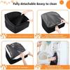 Multifunctional Dog Car Seat Detachable Travel Bed with Storage Pockets  for Small Medium Dogs