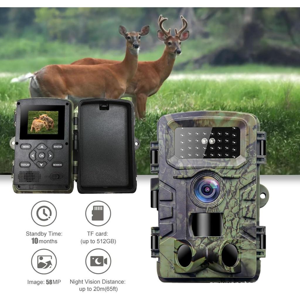 PR700 36MP 2.7K Wild Camera Trap Wireless Tracking Hunting Camera Monitoring for Wild Animal Observation Hunting Forest Fire Prevention