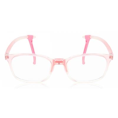 Full Rim Square Transparent Pink Smartbuy Kids Nibbles 7021 C5 Fashion Kids Eyeglasses