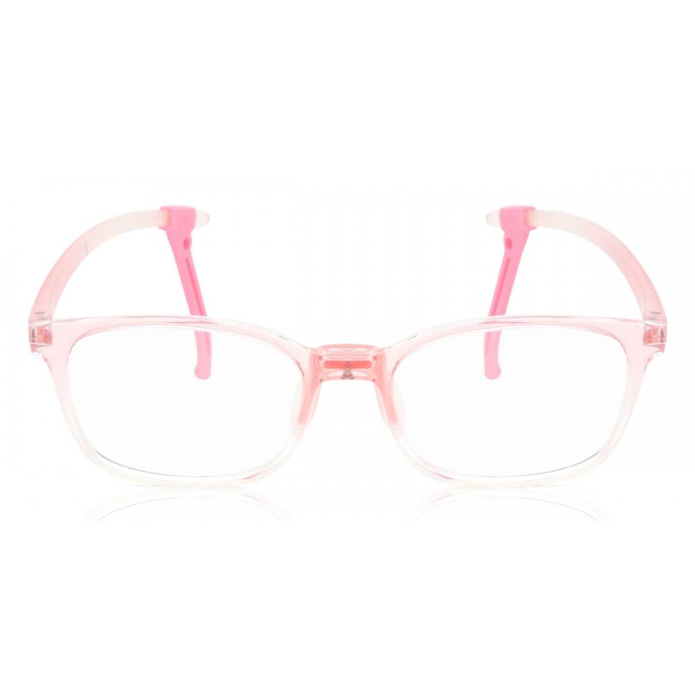 Full Rim Square Transparent Pink Smartbuy Kids Nibbles 7021 C5 Fashion Kids Eyeglasses