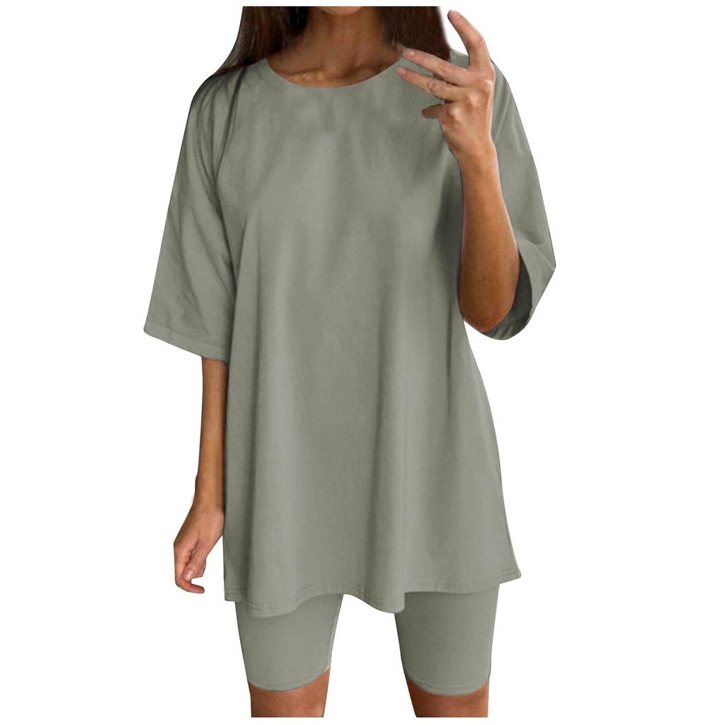 Módní dámský jednobarevný volný a zeštíhlující pásek sportovní ležérní dámský oblek