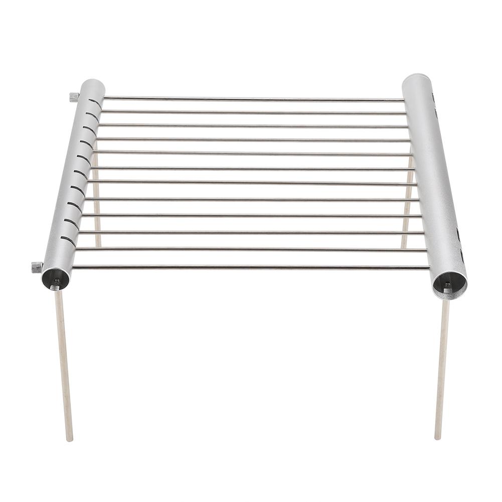 Portable Compact Camping Grill Stainless Steel Folding BBQ Tube Outdoor Backpackers