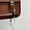 Modern Black Heart Shaped Bag Charm Keyring Artistic Love Detail Keychain Ideal For Casual And Stylish Looks