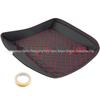 Juego Universal de Caja Trasera Negra con Almohadilla para Respaldo Trasero para Motos Harley, Crucero y Prince