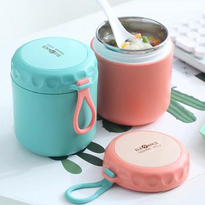 Stainless Steel Insulation Soup Cup Sealed Thermal Jar Breakfast Salad Lunch Box Food Container with Spoon Vaccum Water Bottle