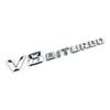 DCGO2 3D Side Fender V8 BITURBO Letters Logo Badge Sticker For Mercedes Benz AMG A C E S G M Class CLA GLA GLB GLC GLE SLS SLK SL CL