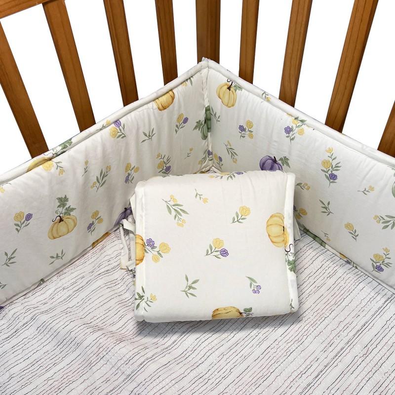 Baby Crib Bumper Pad Soft Safety Rail Guard Toddler Bed Anti-Collision Padding Set 4pcs