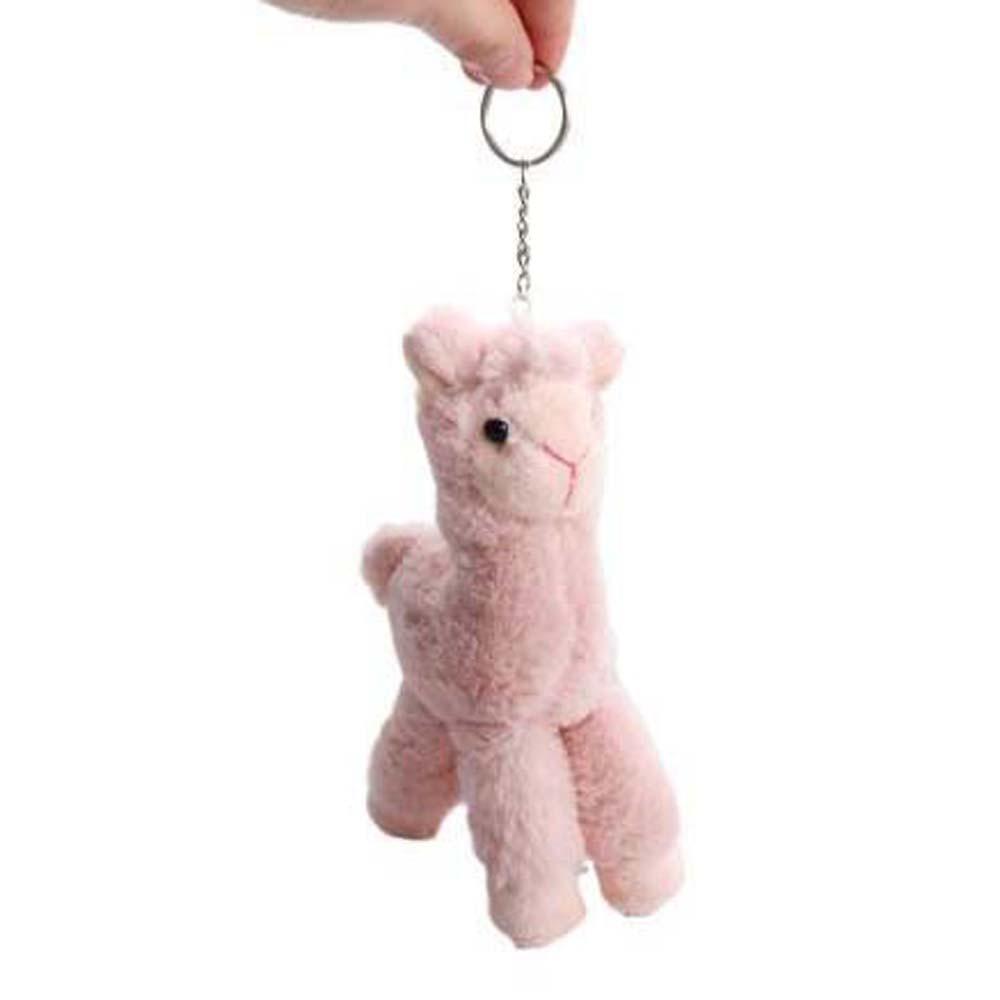 Handmade Backpack Accessory Sheep Key Ring Alpaca Keychain Animal Keyring Stuffed Toy Keychain