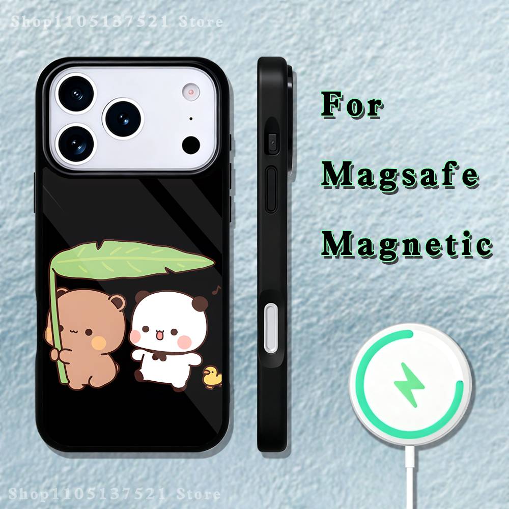 Cute BuBu DuDu Phone Case  For iPhone 17,16,15,14,13,12,11,Pro,Max,Plus,Mini,SE4,E Magnetic Magsafe Wireless Charging