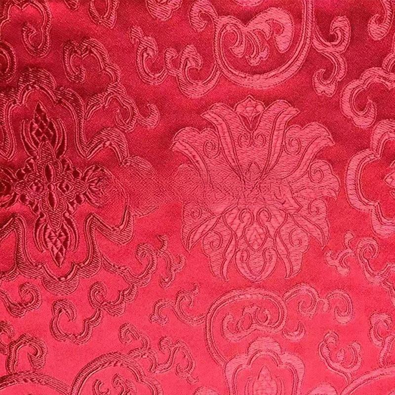 

100x150cm 150D Jacquard Fabric Brocade Fugui Flower Silk Fabric for Sewing Cheongsam Kimono Needlework Patchwork Fabrics 100x150cm