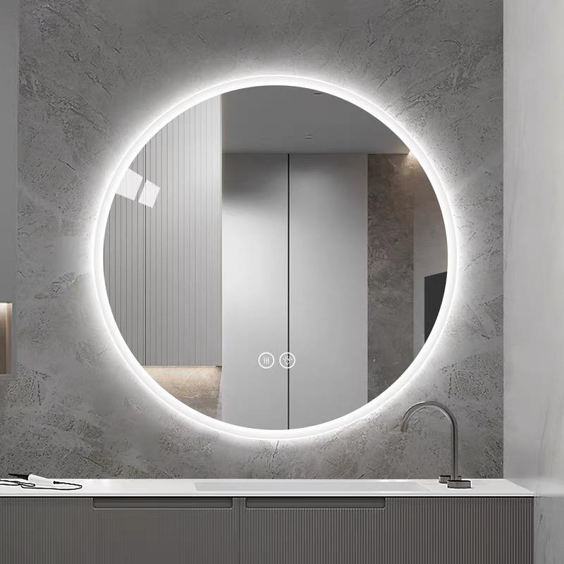 80cm LED Round Bathroom Mirror with