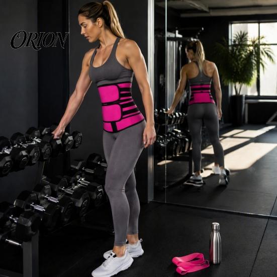 Fat Burning Band Women Waist Trimmer Belt with Zipper, Trainer Sweat Stomach Slimming Wrap, Enhancing Lower Belly Sauna Adjustable Cincher