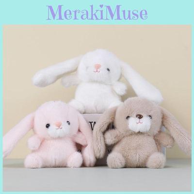 Cartoon Rabbit Plush Toy Keyring With Soft Polyester Material For Children