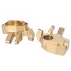 1 Pair Brass Heavy Duty Steering Knuckle Fit for Axial Capra1.9 SCX10 110 RC Car