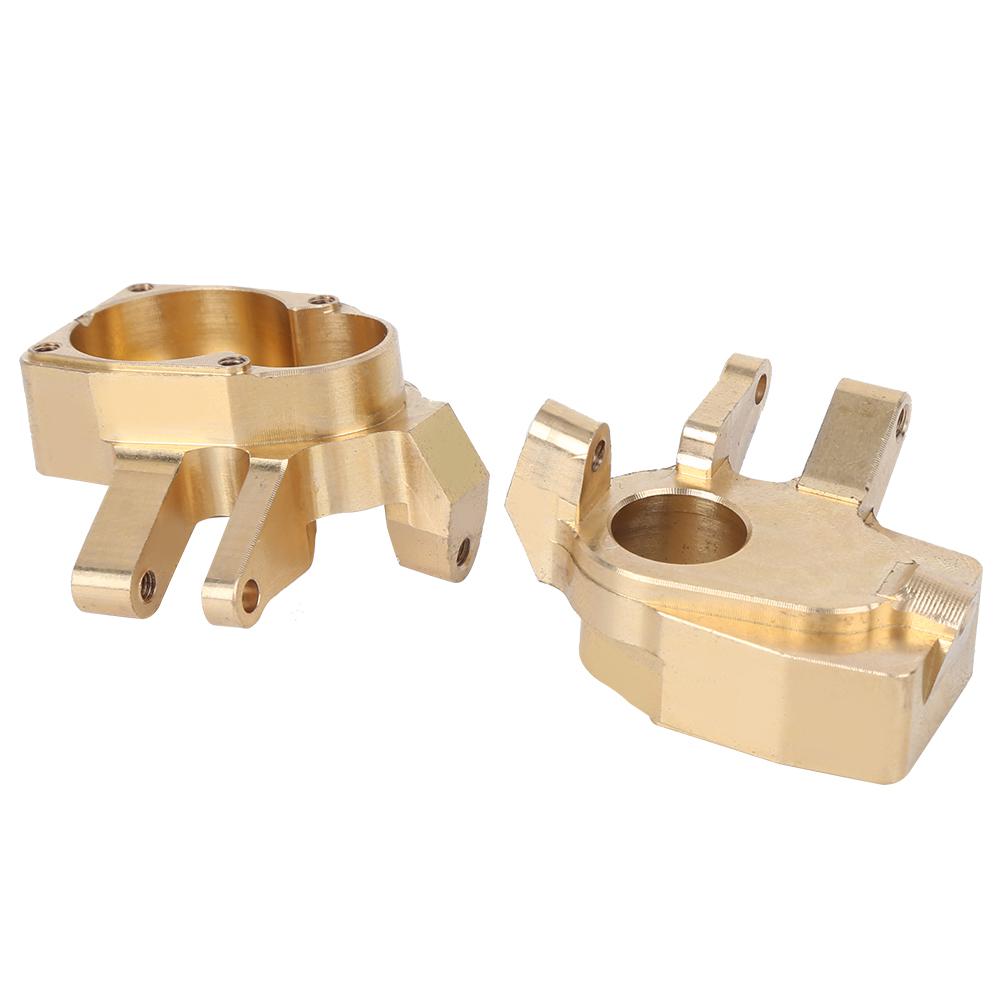 1 Pair Brass Heavy Duty Steering Knuckle Fit for Axial Capra1.9 SCX10 110 RC Car