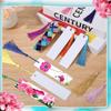 50 Sets Sublimation Blank Bookmarks, DIY Blank Aluminum Metal Bookmarks With Clear Bookmark Sleeves Tassels