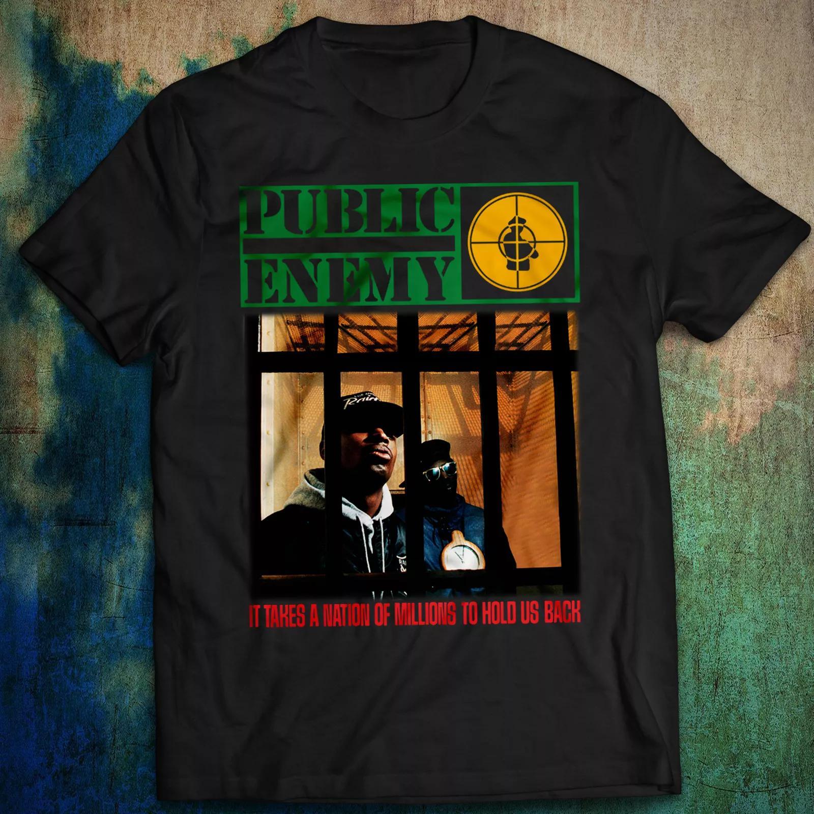 It Takes a Nation of Millions to Hold Us Back Public Enemy T Shirt Size S-5XL S разноцветный