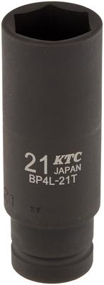Kyoto Machine Tools Impact Wrench Socket Thin 21mm BP4L21TP (KTC) 12.7mm (1/2 Inch) (Deep Wall)