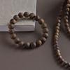 Hainan Yingge Green Qinan Agarwood Men's Bracelet - 108 Beads, Old Material, Plain Wengwan Buddhist Prayer Beads