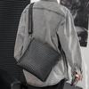 Version Coréenne de Sac à Bandoulière pour Homme, Sac Décontracté Tissé à la Main pour Homme, Sac Messager Tendance, Sac à Dos d'Extérieur