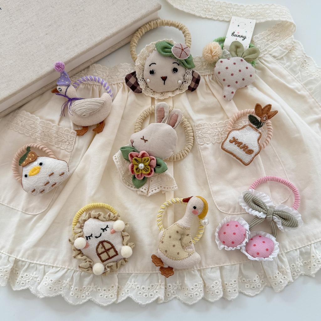 Cartoon Cute Rubber Bands for Baby Girls Hair Rope Ties Ponytail Holder Elastic Hair Bands Kids Headwear Baby Hair Accessories