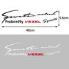 Sport Letter Car Stickers Emblem Badge Decal Auto Automobile Bonnet Sticker For Honda Fit Civic Jazz CITY Accord CR-Z VTEC Vezel IQ1