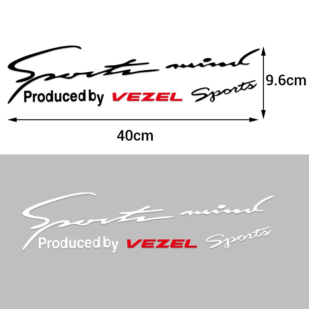 Sport Letter Car Stickers Emblem Badge Decal Auto Automobile Bonnet Sticker For Honda Fit Civic Jazz CITY Accord CR-Z VTEC Vezel IQ1