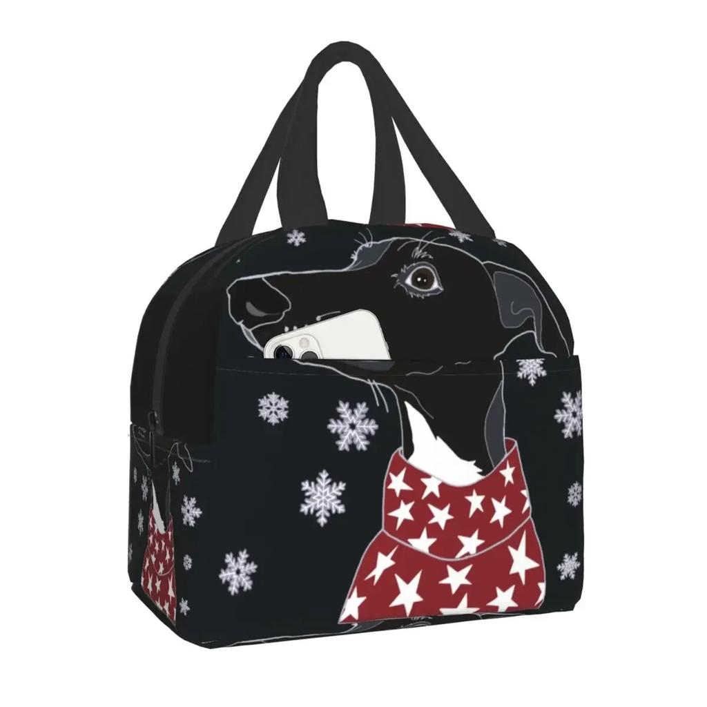 Luxury Pearl And Abalone Poodle Dog Insulated Lunch Bag for Women Resuable Pudel Caniche Cooler Thermal Bento Box Work School