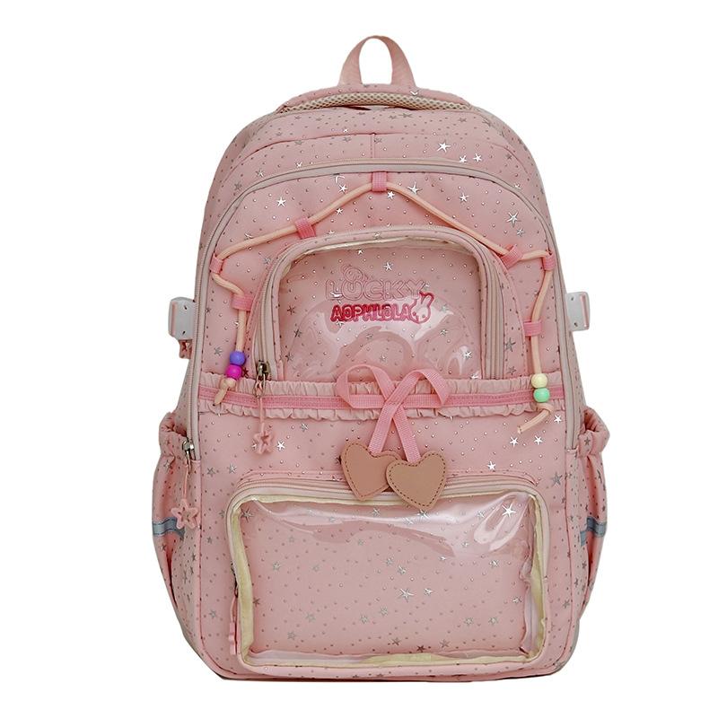 Schoolbag1011 New Girl Feeling Cute Pain Bag Backpack Girl Student Large Capacity High Value Cartoon Backpack Schoolbag