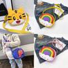 Rainbow Tiger Dinosaur Cartoon Pattern Children Shoulder Bag Girl Bag Crossbody