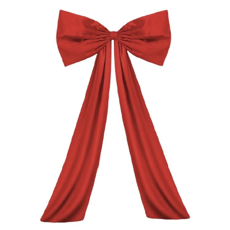 Large Decorative Bowknot Centerpieces Easy Hanging Design Ornament Soft Polyester Fabric Accessory For Indoor Outdoor