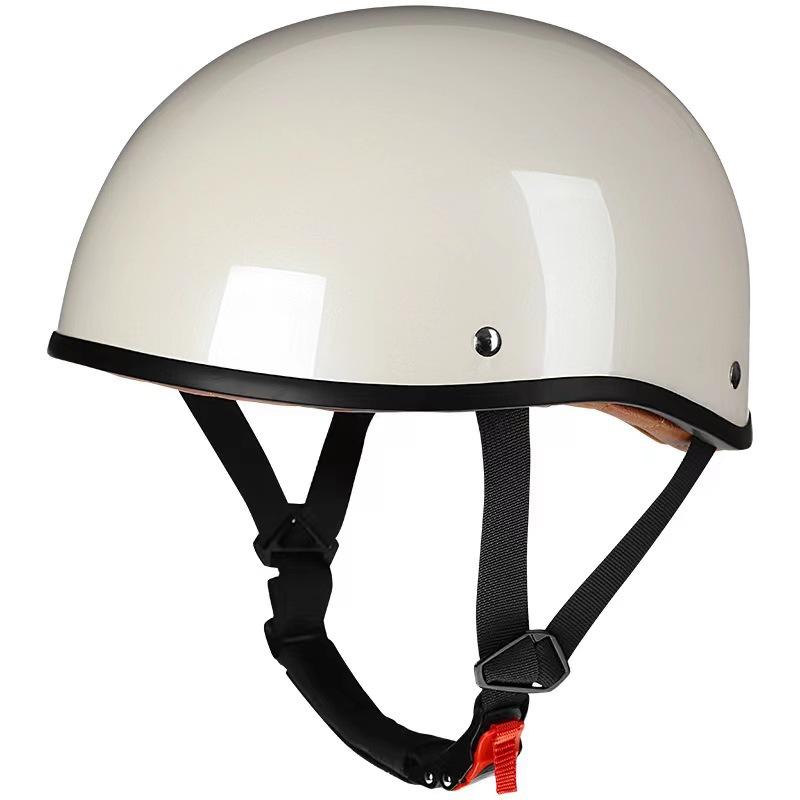 

Retro helmet for men and women, lightweight half helmet for all seasons, electric vehicle and motorcycle anti-scratch safety helmet S