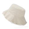 New Edged Bucket Hat Unisex Fashion Washed Cotton Soft Wide Brim Outdoor Summer Beach Sun Hat