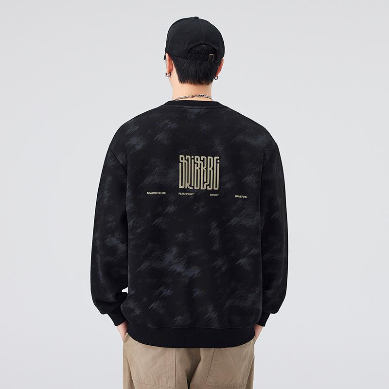 Men's Retro Cloud Heavyweight Hoodie: Trendy, Loose-Fit, Long-Sleeved, Perfect for Spring & Autumn
