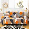 1pc Geometric Printed Stretch Sofa Covers With Elastic Band Furniture Protector For Bedroom Office Living Room Home Decor