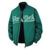 2025 Spring Men's European Bomber Jacket - Loose Fit Baseball Style