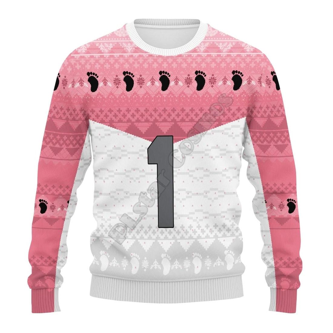 

Spring and Autumn Sweatshirt Loose and Comfortable Round Neck Pullover Top 3D Digital Printed Long-sleeved Sweatshirt XS