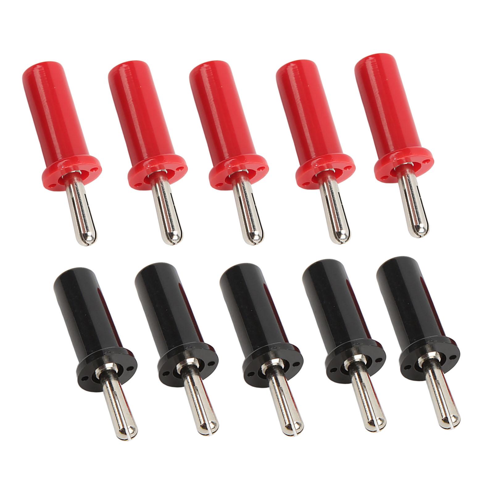

10 шт. штекеров типа «банан» красного и черного цвета с крестообразным шлицем 4 мм, позолоченные адаптеры для припоя для акустических проводов
