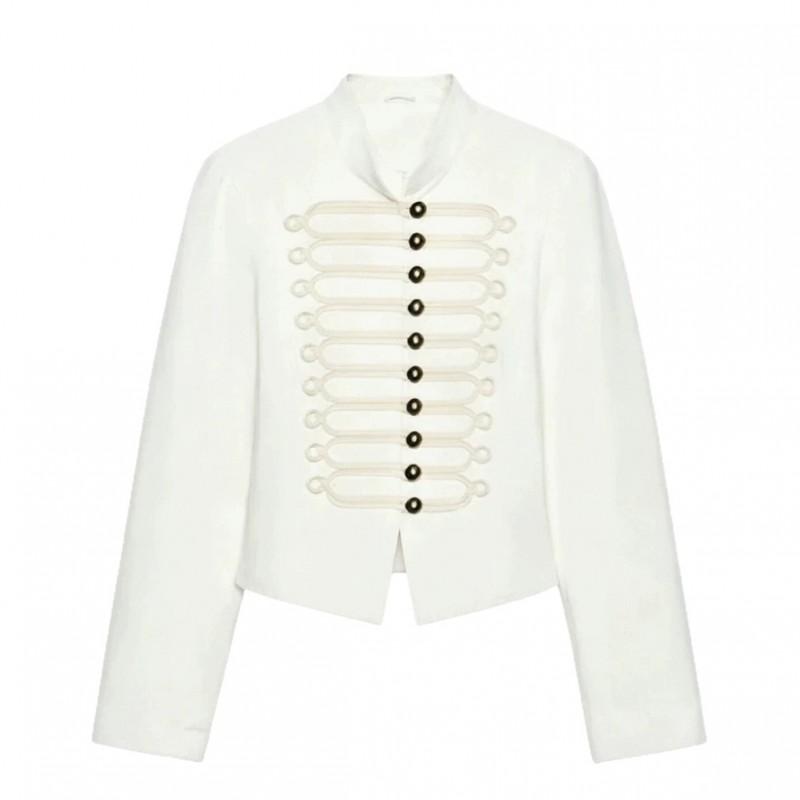 Womens Loose Fit Stand Collar Short Jacket Casual Long Sleeve Outerwear 2026