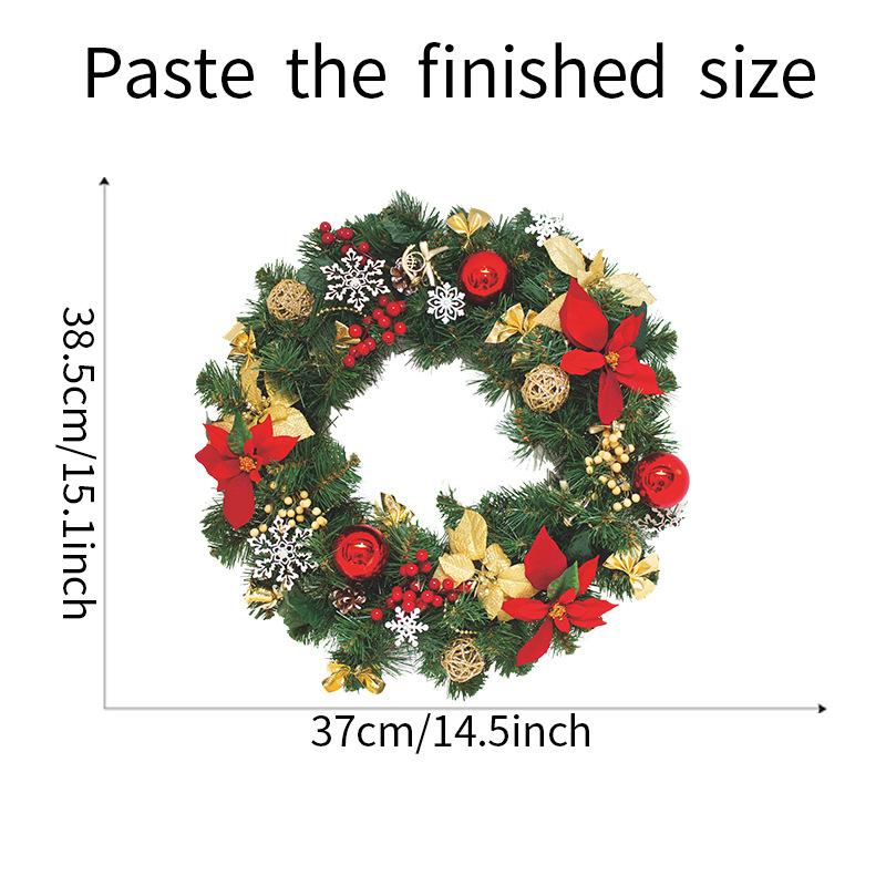 Autocolant de Perete Vinil pentru Fereastră de Crăciun Verde Original Decorațiuni de Crăciun pentru Fereastră de Sticlă Postere Autocolante pentru Casă Anul Nou