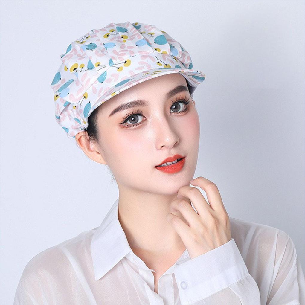 Comfortable Cap With Pure Cotton Sweatband For Cooks Hat Fwomen Kitchen Cap With Brim ForChef Hat