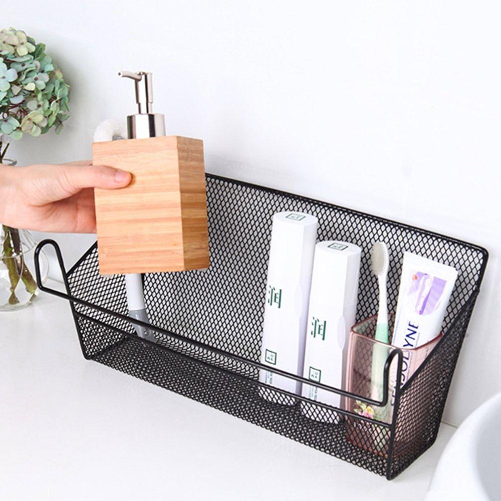 With Hook Bedside Hanging Basket Large Capacity Bedside Rack Durable Storage Basket